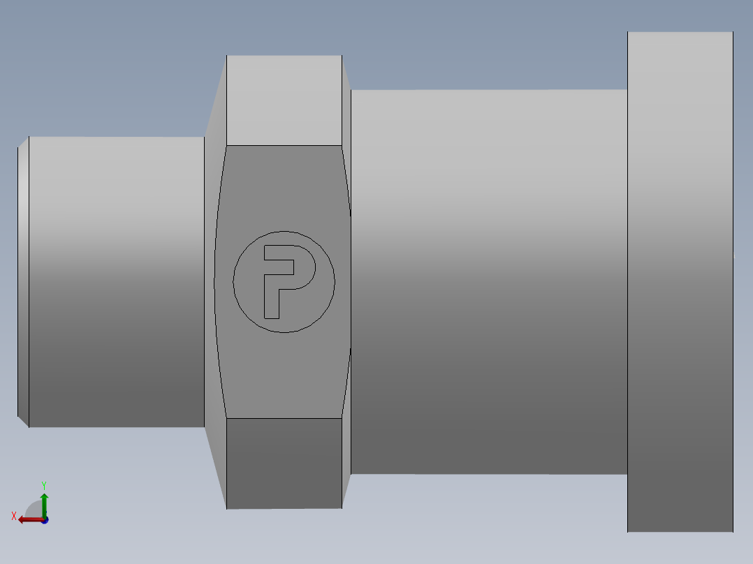 法兰接头、1DFS-24-12后视图