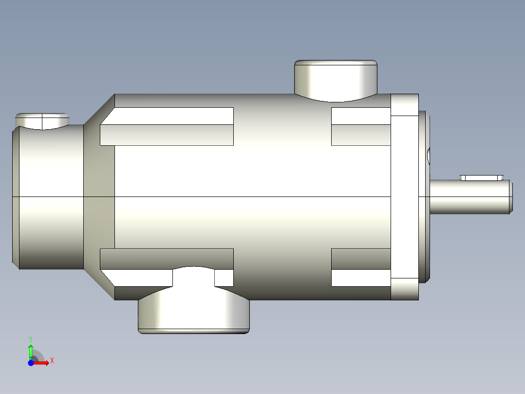 YB1型双级叶片泵前视图