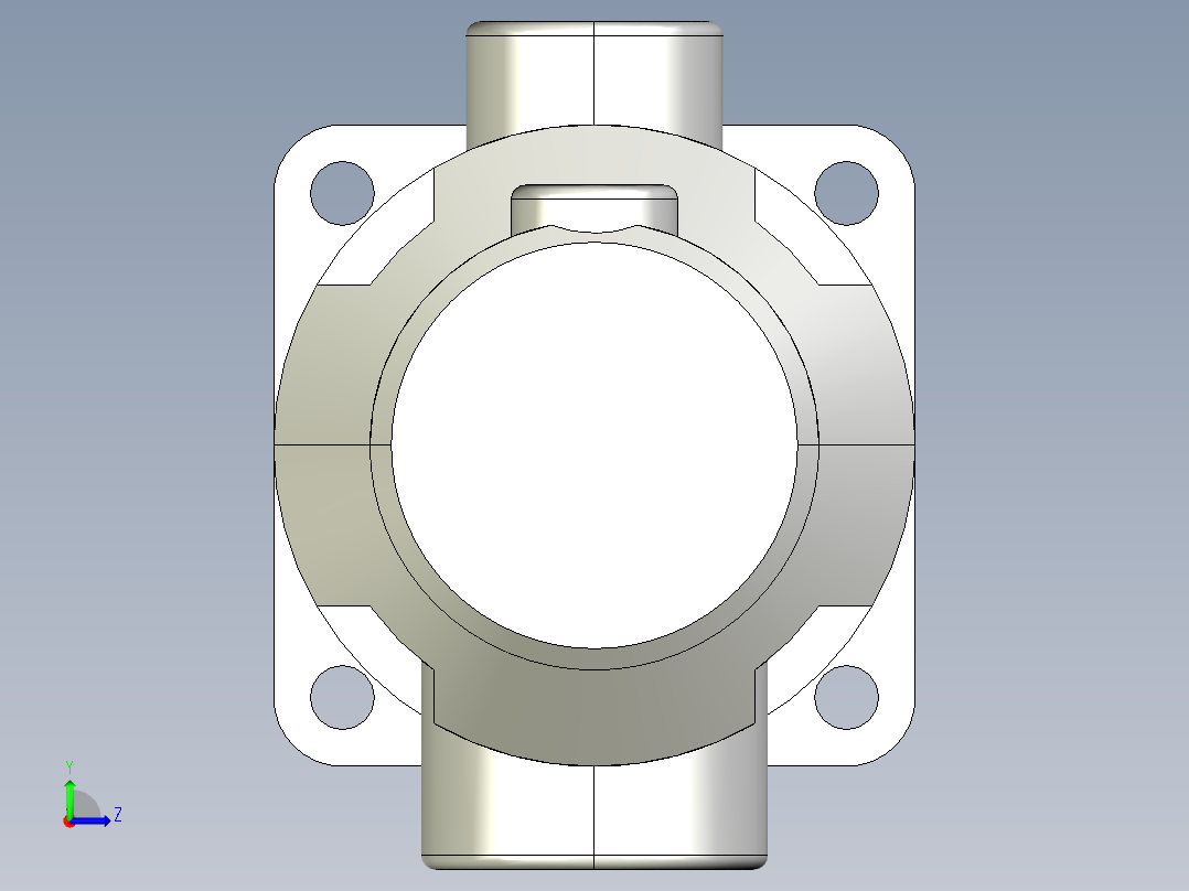 YB1型双级叶片泵左视图