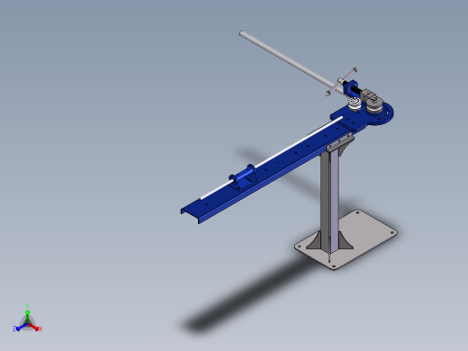 弯管机正等轴测缩略图