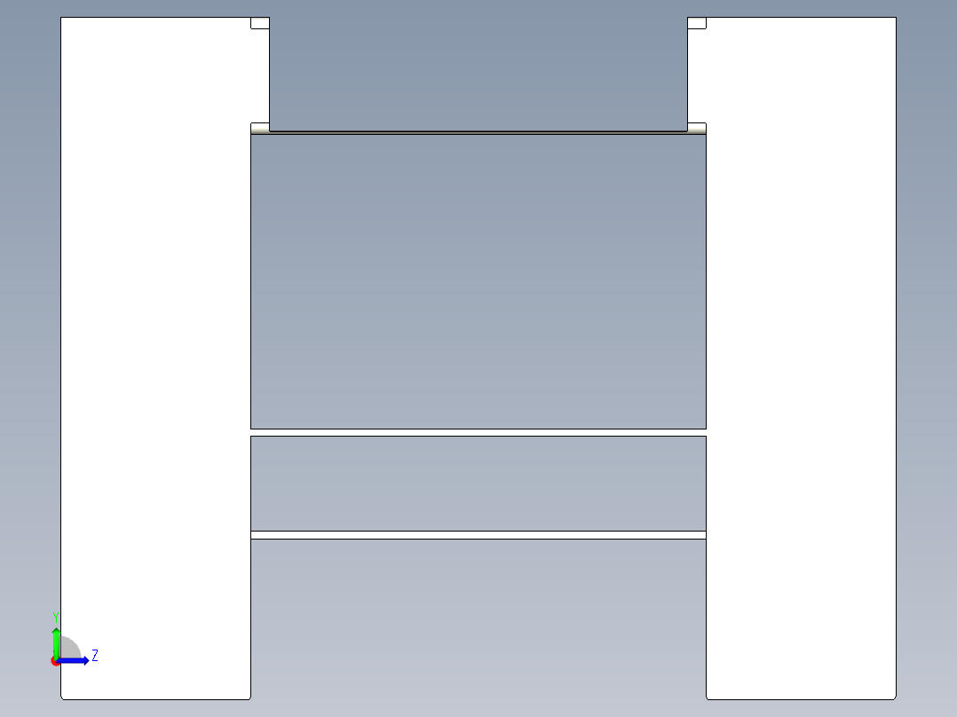 B3004361-电视墙左视图