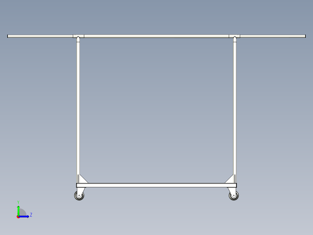 B3004526-长款可转换衣架左视图