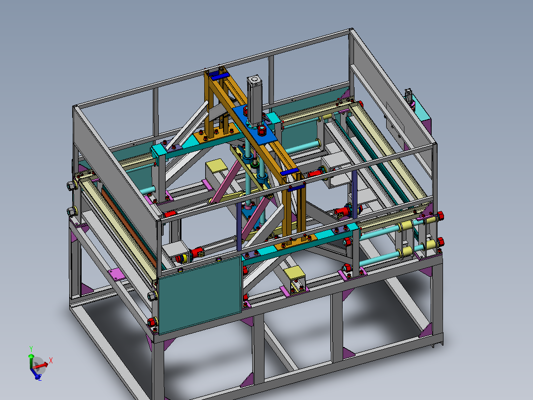 5573发泡成型机结构3D图纸 Solidworks设计