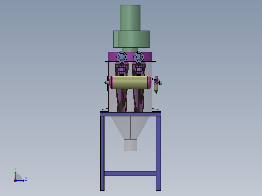 除尘罐  sw22左视图