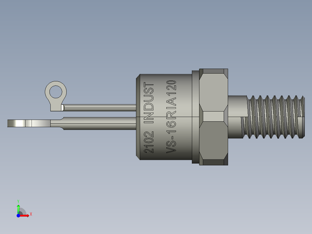 TO-48 _ TO-208AA闸流晶体管前视图