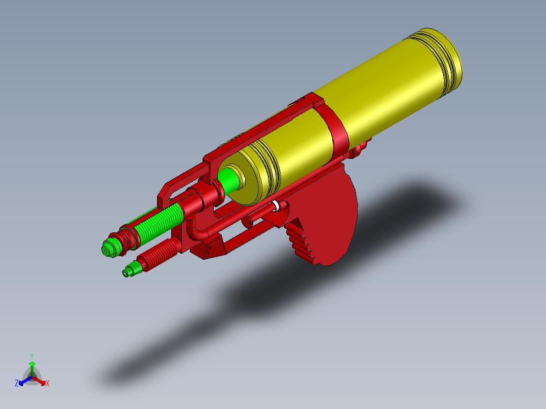 水枪正等轴测图
