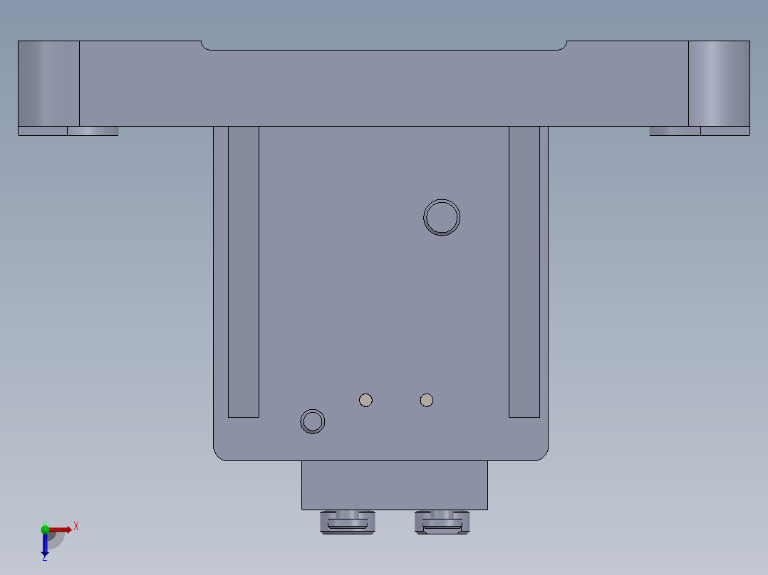 连杆杆身钻孔夹具（CAD图+SW三维）俯视图