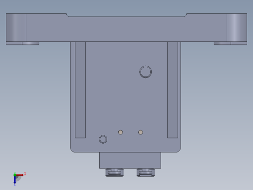 连杆杆身钻孔夹具（CAD图+SW三维）俯视缩略图