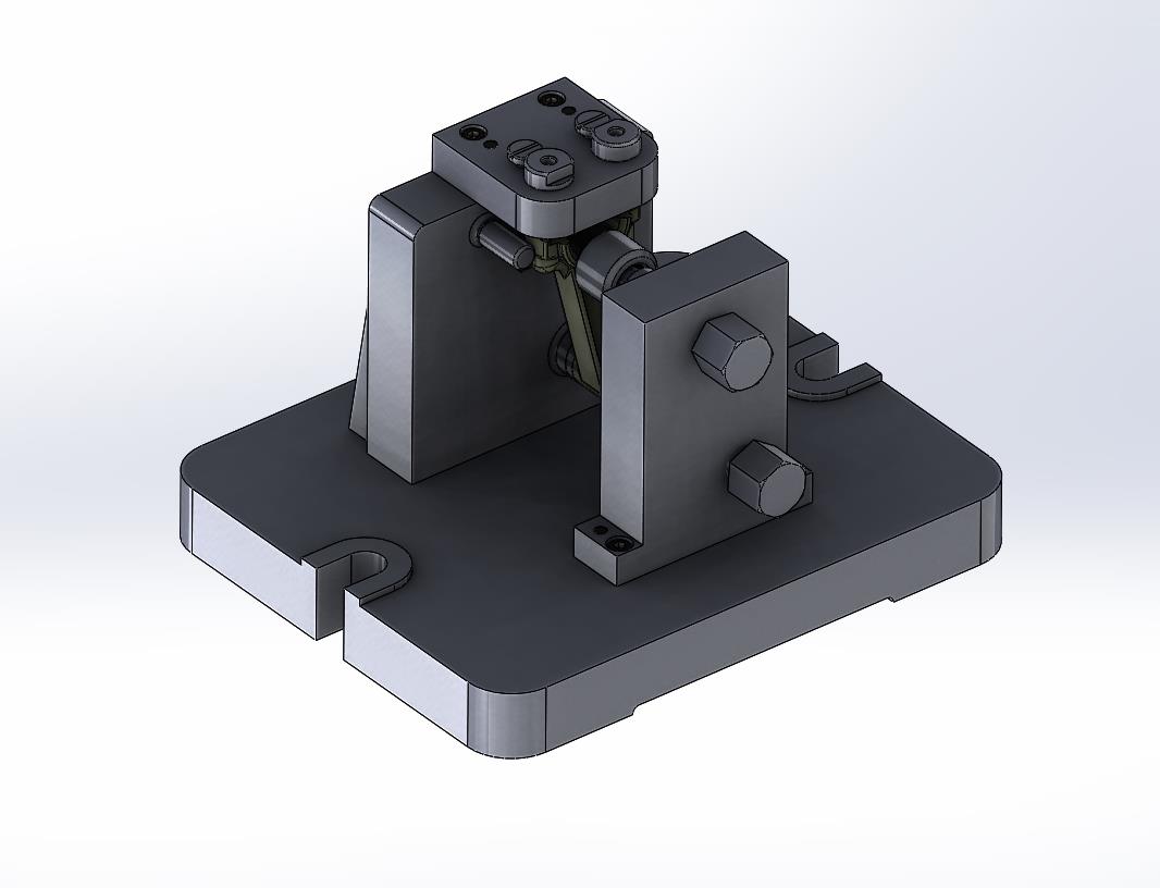 连杆杆身钻孔夹具（CAD图+SW三维）