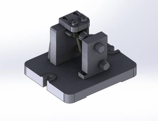 连杆杆身钻孔夹具（CAD图+SW三维）缩略图