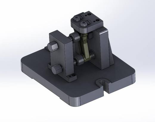 连杆杆身钻孔夹具（CAD图+SW三维）缩略图