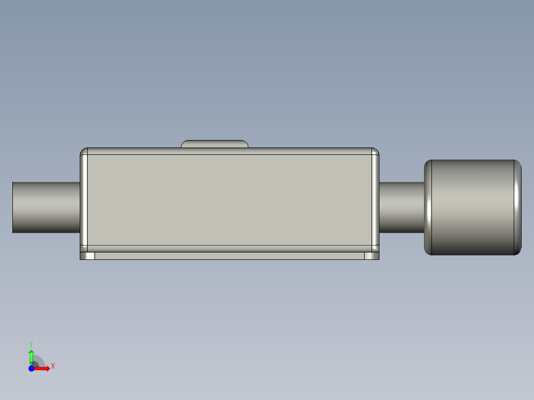 插销-铭毕锁业-黑色手柄前视图