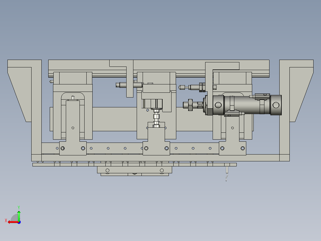 扬声器自动加工生产线设计-JA1308-HD-040000拨叉送料机构-V1后视图