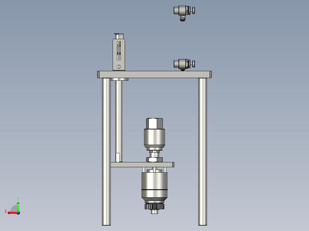 XMJ10101-03A压料架总成后视图