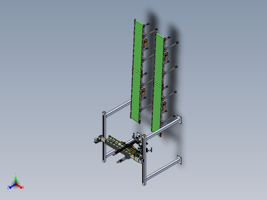 玻璃搬运机器人主视图