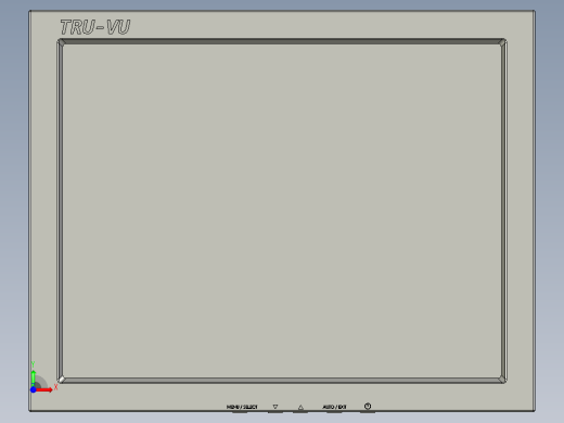 15寸触摸屏电脑显示器前视缩略图