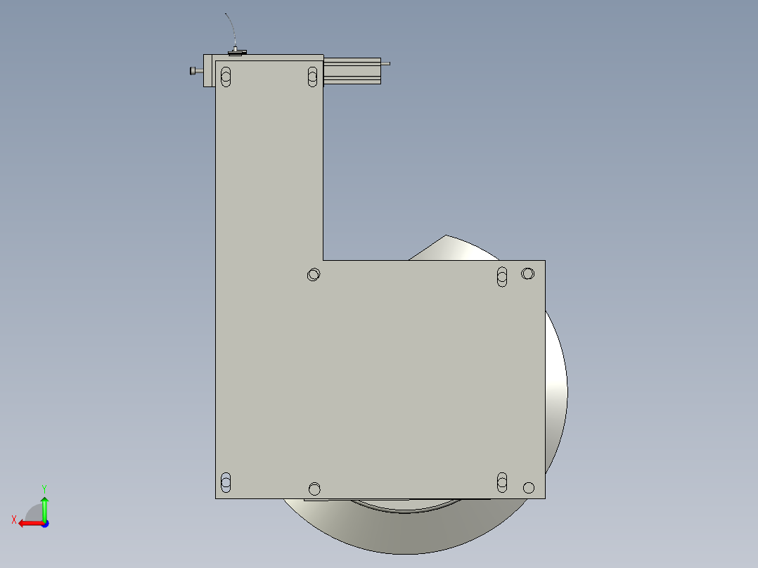 三角件振动盘示意图后视图
