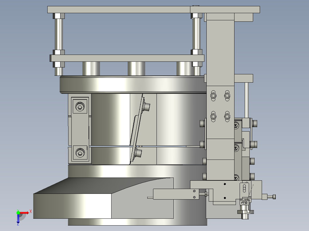 三角件振动盘示意图俯视图