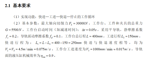 专用铣床液压系统（F=30KN）（CAD+说明书）缩略图