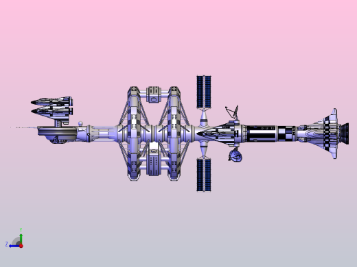 “旅行者德尔塔7号”空间站右视缩略图