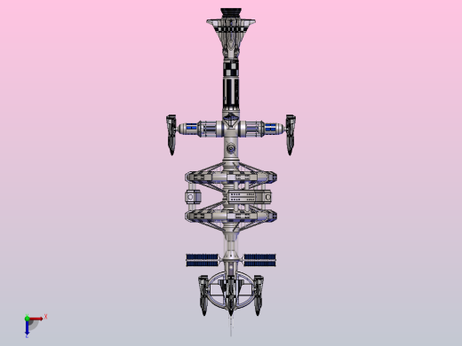 “旅行者德尔塔7号”空间站俯视缩略图