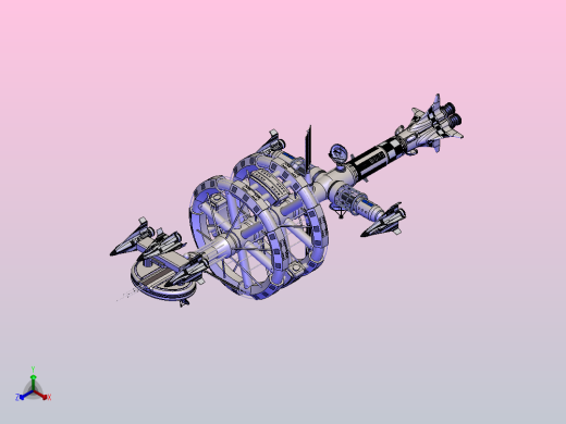 “旅行者德尔塔7号”空间站正等轴测缩略图