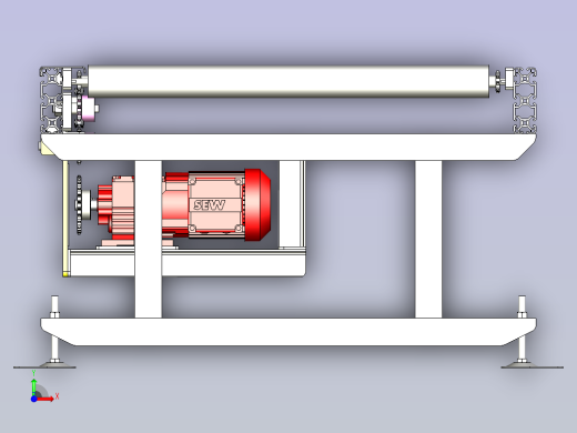 滚筒输送线3D前视缩略图