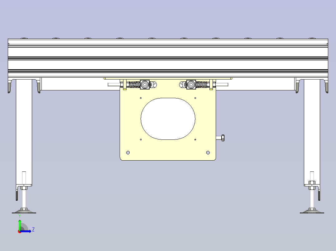 滚筒输送线3D左视图