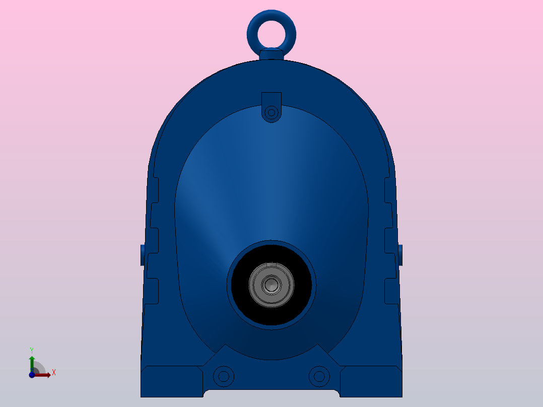 RX77ZP斜齿轮减速机RX77-1.42-M1-P90前视图