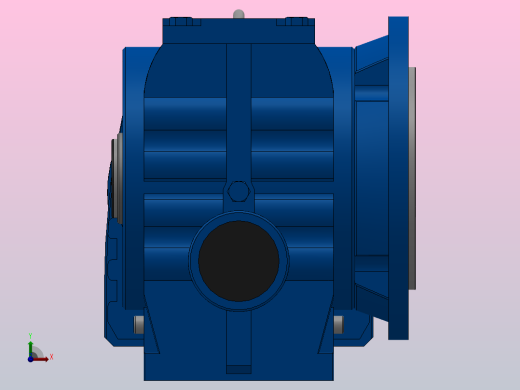 SAF47R17组合式斜齿-蜗轮蜗杆减速机SAF47R17-Y0.18-4P-200-M1-0°-B前视缩略图