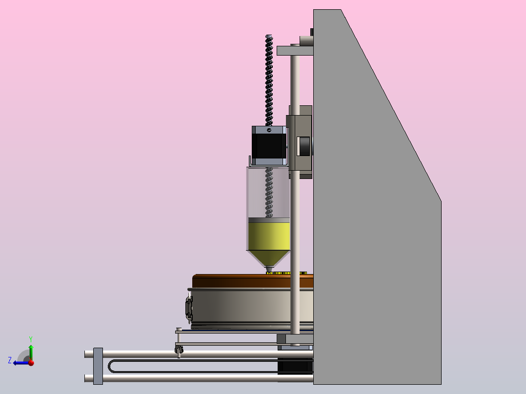 a3-3d打印机右视图