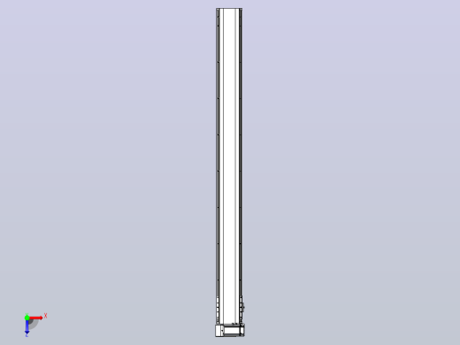 皮带直线轴半封闭可选导轨TPA-HNB-140D-120-L1500-LU-C-P40-N3俯视缩略图