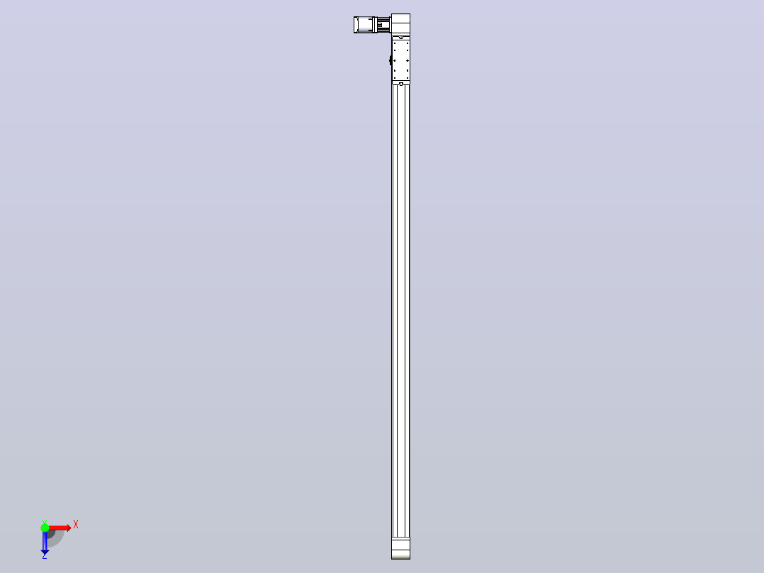 带式直线轴半闭式TPA-ONB-100-232-L2450-DR-J90-N3俯视图
