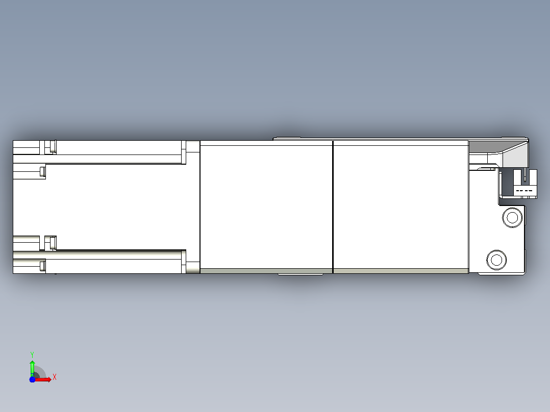 皮带直线轴双滑块型TPA-GCBS-150-P80-L175-DR-M75-N3前视图