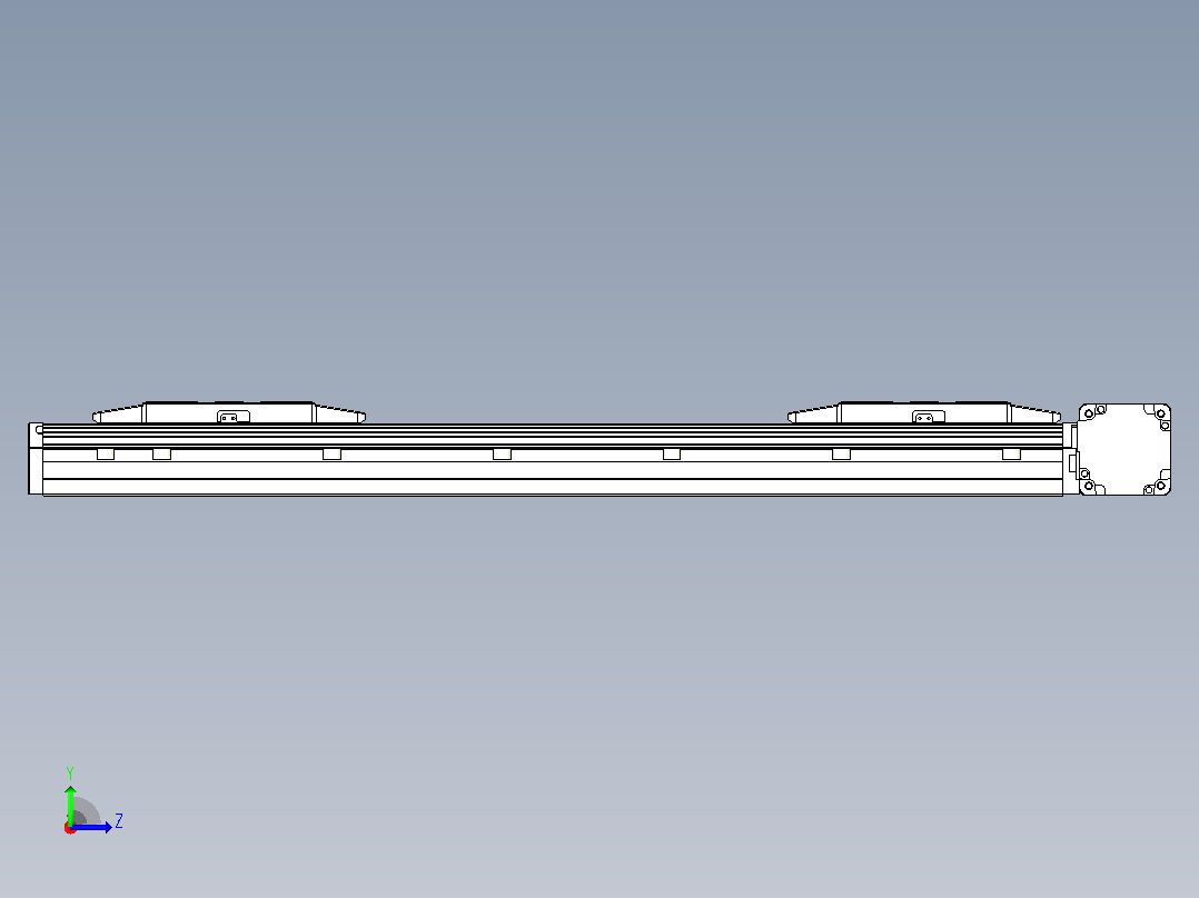 皮带直线轴双滑块型TPA-GCBS-150-P80-L175-DR-M75-N3左视图