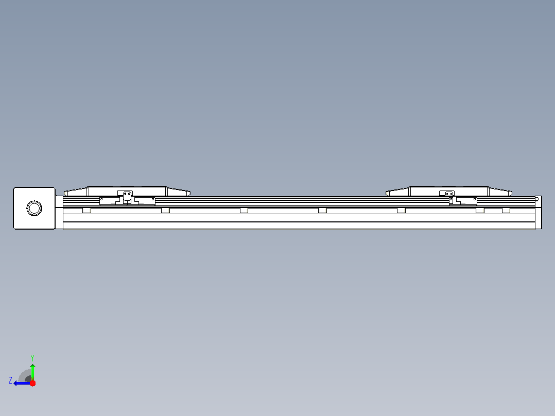 皮带直线轴双滑块型TPA-GCBS-150-P80-L175-DR-M75-N3右视图