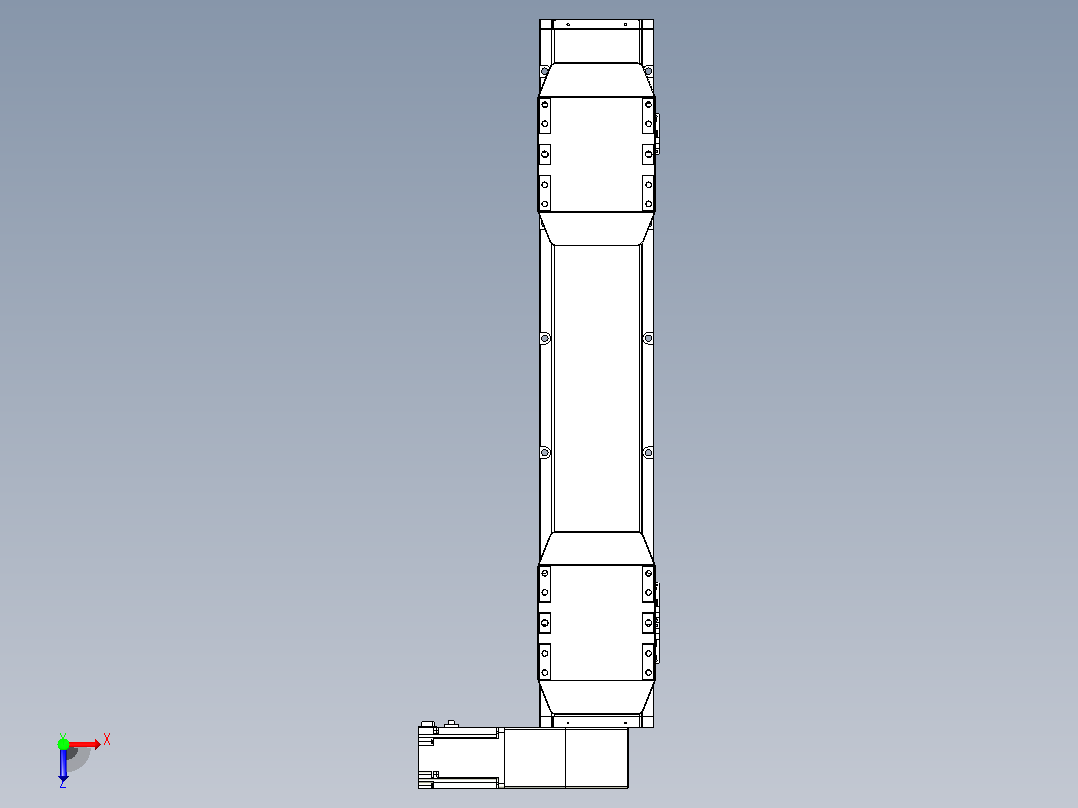 皮带直线轴双滑块型TPA-GCBS-150-P80-L175-DR-M75-N3俯视图