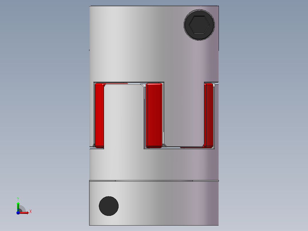 HLX系列[HLX-5X5-20X34]联轴器前视图