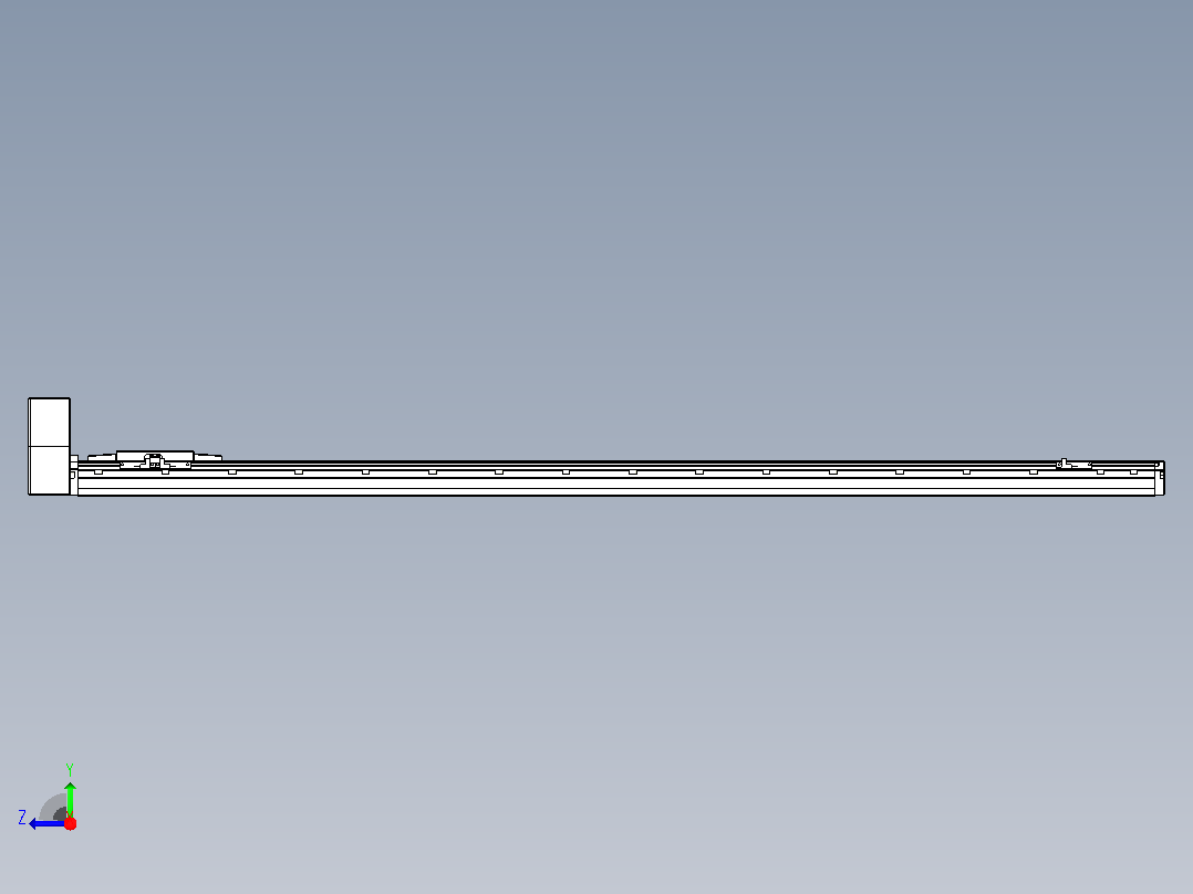 机器人皮带驱动直线轴TPA-GCB-120-P70-L1350-RU-M20-N3右视图