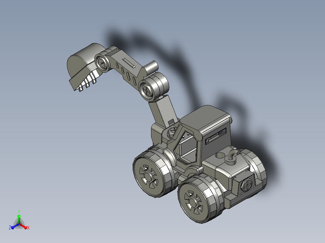 玩具铲车主视图