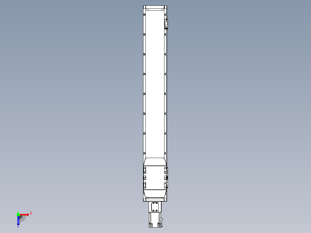 滚珠丝杠直线轴内置导轨TPA-GCR-120-1610C-L750-M-M40-N3俯视图