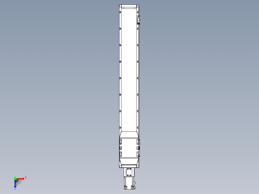 滚珠丝杠直线轴内置导轨TPA-GCR-120-1610C-L750-M-M40-N3俯视缩略图