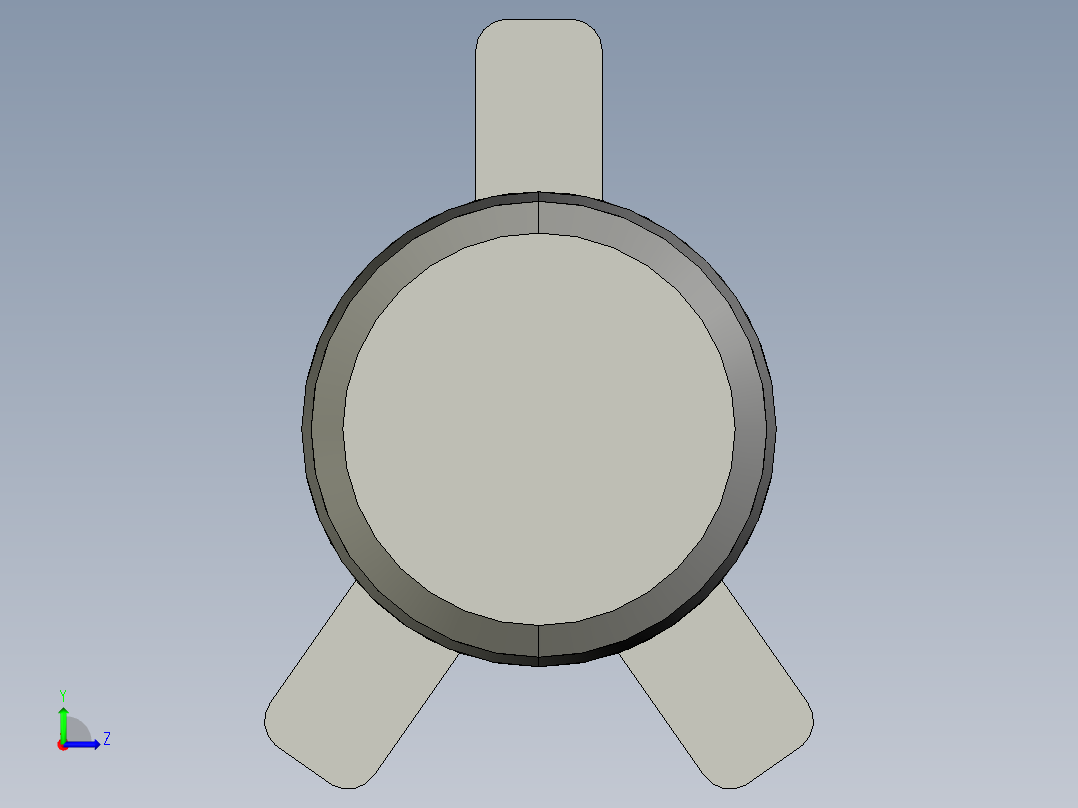 电器旋钮CAD注射模设计（有cad图+proe图）左视图
