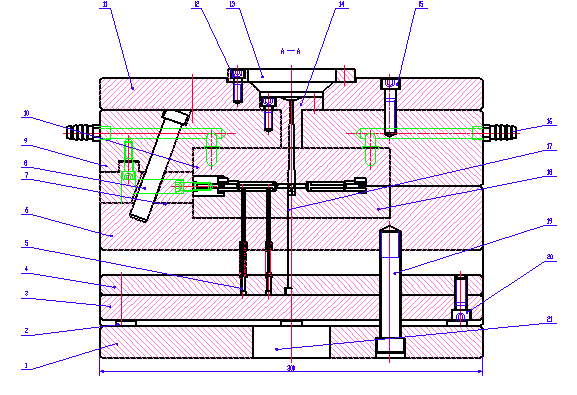电器旋钮CAD注射模设计（有cad图+proe图）