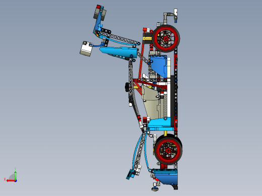 42077 Rally Car拉力赛车拼装玩具模型3D图纸 CREO设计后视缩略图