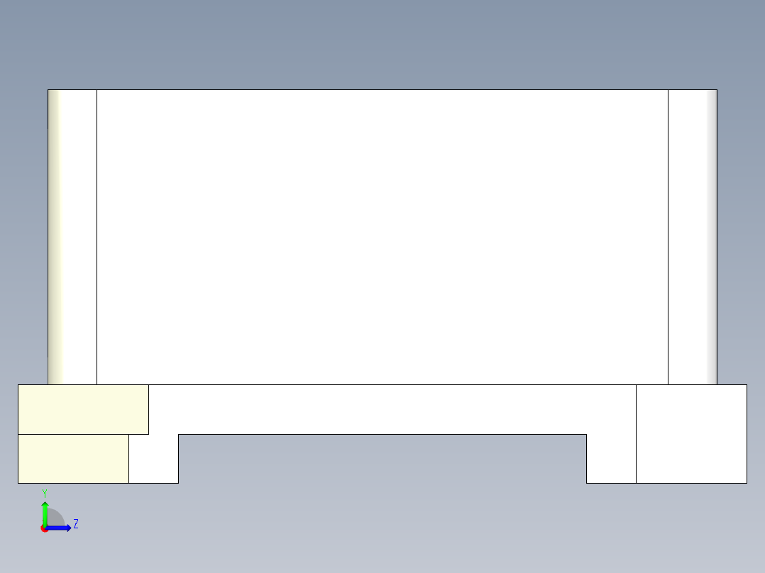 多功能计算器3D模型左视图