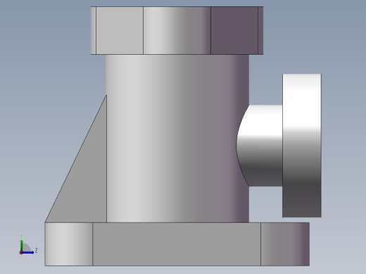 三通管左视缩略图