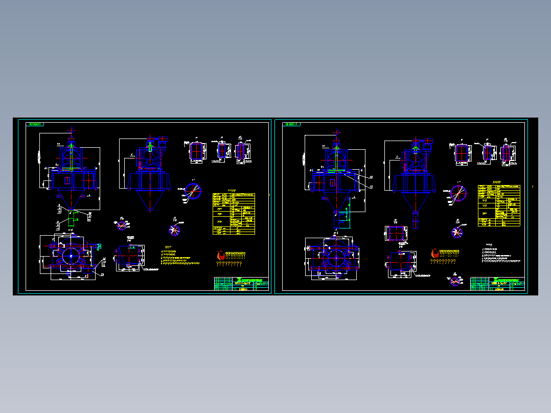 Oseap选粉机N3000总图(两张)