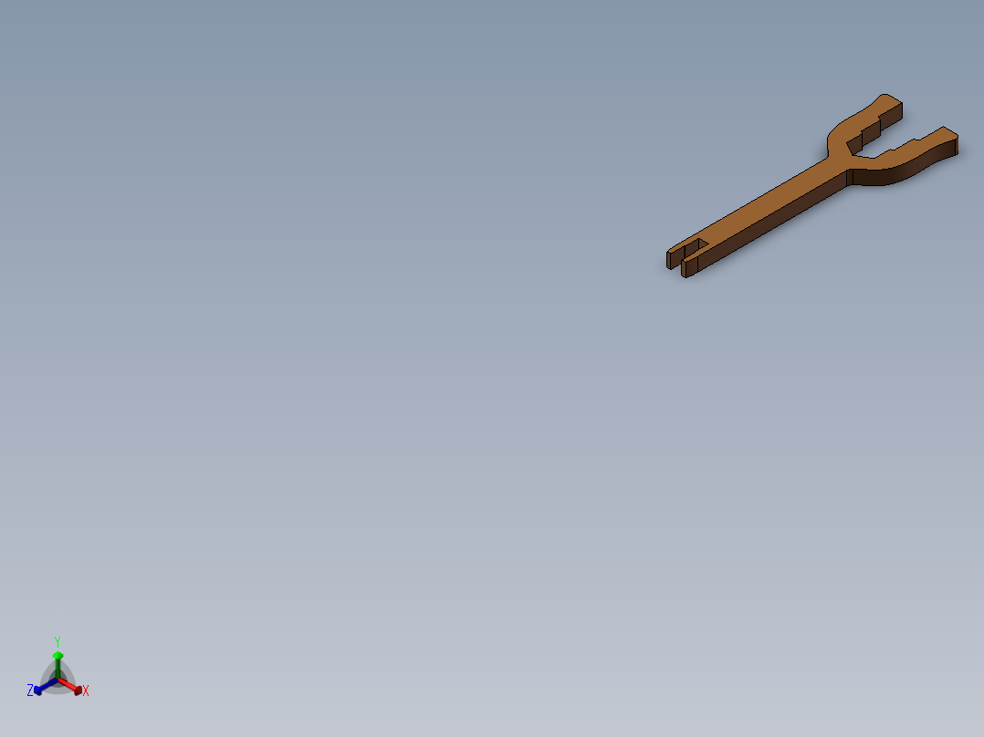 多功能扳手正等轴测图