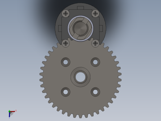 solidworks 中央差速器结构图俯视缩略图